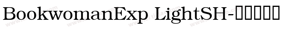 BookwomanExp LightSH字体转换